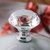 Elegant And Timeless 10pcs Crystal Glass Cabinet Knob With Diamond Shape For Drawers