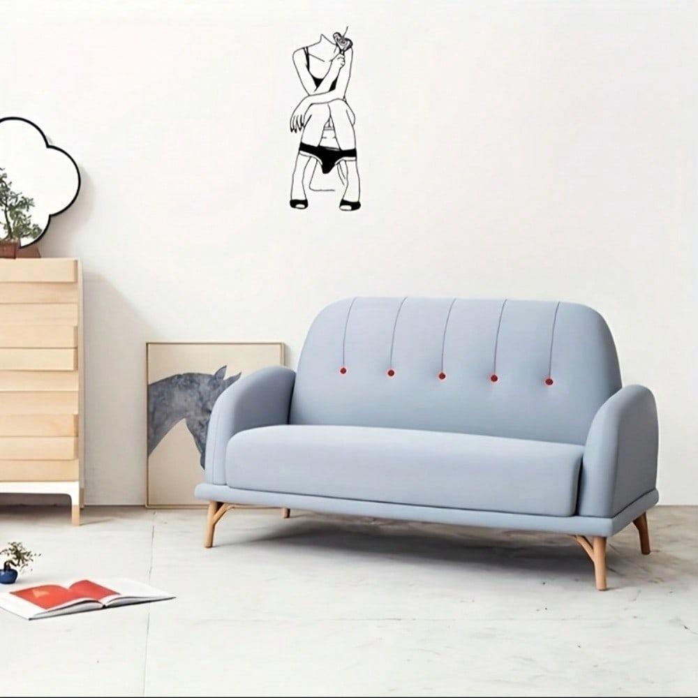 1 szt. Abstrakcyjny obraz kobiety - Metalowa rzeźba ścienna znak. Nadaje się do dekoracji w gospodarstwach wiejskich, na werandach, w salonach i pokojach.