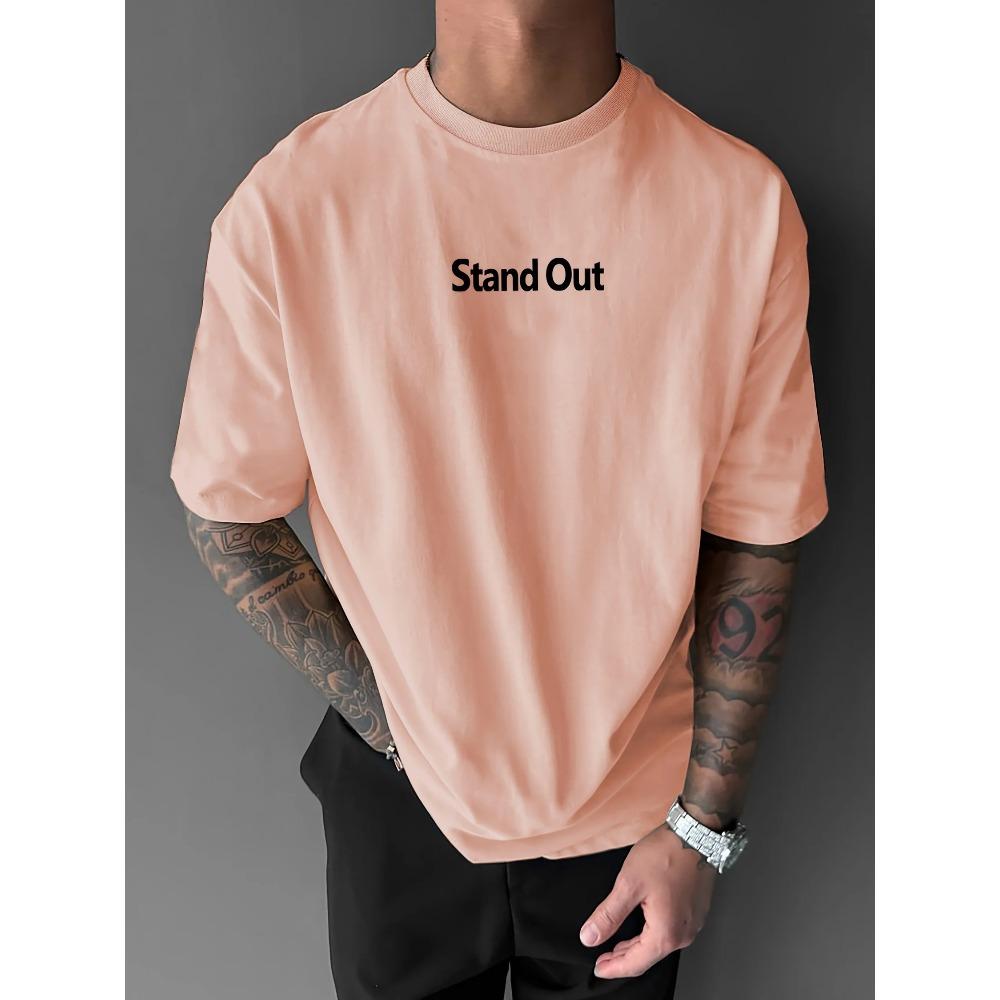 Herren Mode Print Lässiges Kurzarm-T-Shirt Frühling und Sommer Oberteile Bequemes Rundhals-T-Shirt