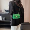 Trendy Quilted Square Shoulder Bag For Women 2023 Fashion Pu Leather Chain Crossbody