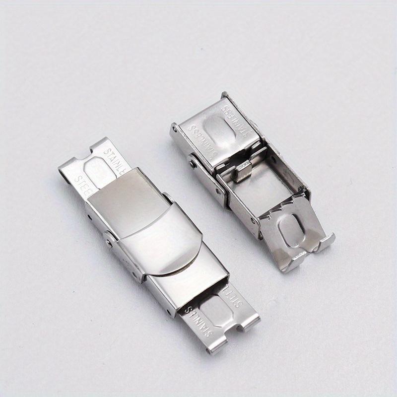 5pcs Silicone Jewelry Accessories Buckle Leather Rope Buckle Jewelry Buckle Stainless Steel Leather Buckle Head DIY Accessories.