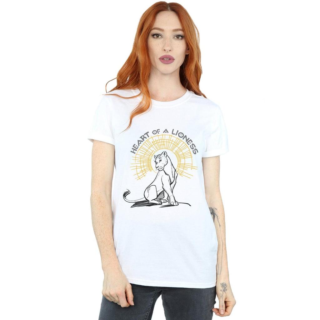 Disney Womens/Ladies The Lion King Movie Heart Of A Lioness Cotton Boyfriend T-Shirt