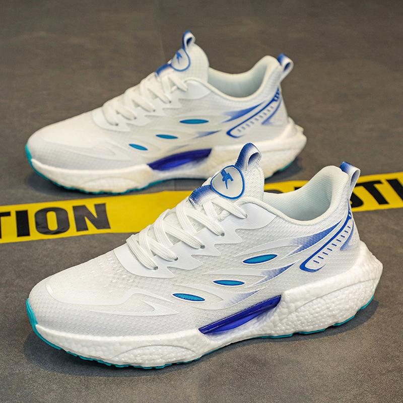 Student Sneakers Men's Non-slip Lightweight Breathable Running Shoes Women's Popcorn Soft-sole Cushioned Jogging Shoes