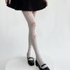 Women's Fishnet Stockings with Bowtie Girls Fish Net Tights with Designs High Waist Pantyhose Thigh High Stockings