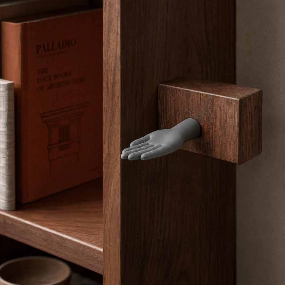 3D-gedruckter Handform-Schraubhaken Realistischer Wandhalter Schlüsselhalter Einzigartiger Schlüsselaufhänger Eingangsbereich