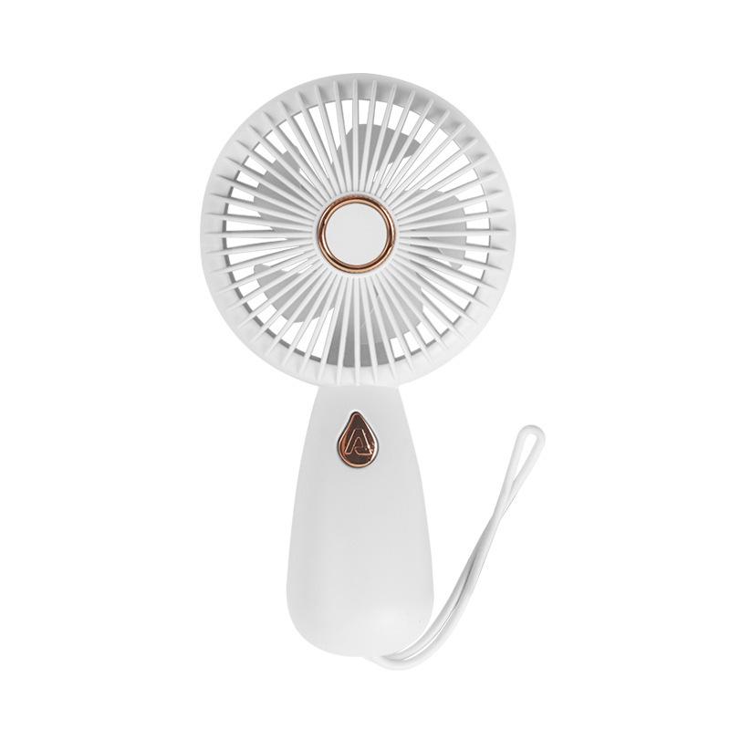 2026 USB Rechargeable Handheld Mini Fan with Three-Speed Settings - Portable Gift with Custom Logo белый