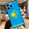Kazakhstan Flag Case For iPhone 17 Pro Max 16 15 14 11 12 13 Mini Plus 16e 17 Air Bumper Cover Accessories