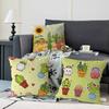 Niedliche Cartoon Sukkulenten Kissen Geschenke Heim Büro Einrichtung Schlafzimmer Sofa Auto Kissenbezug Hülle 45x45cm