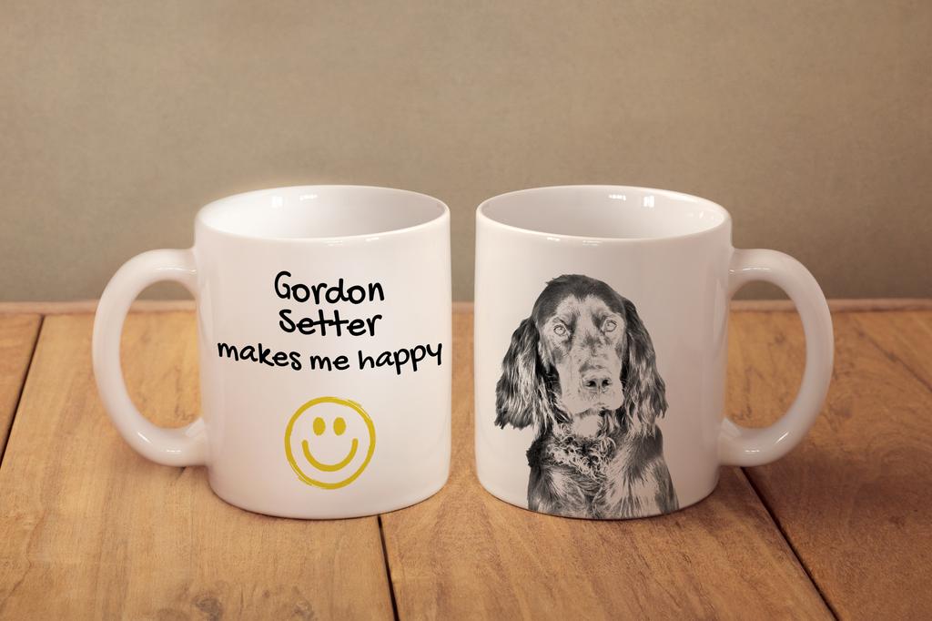 Gordon Setter - Cup with a Dog, Cheerful Cup for a Dog Lover, Personalized Gift from the Art-Dog Brand
