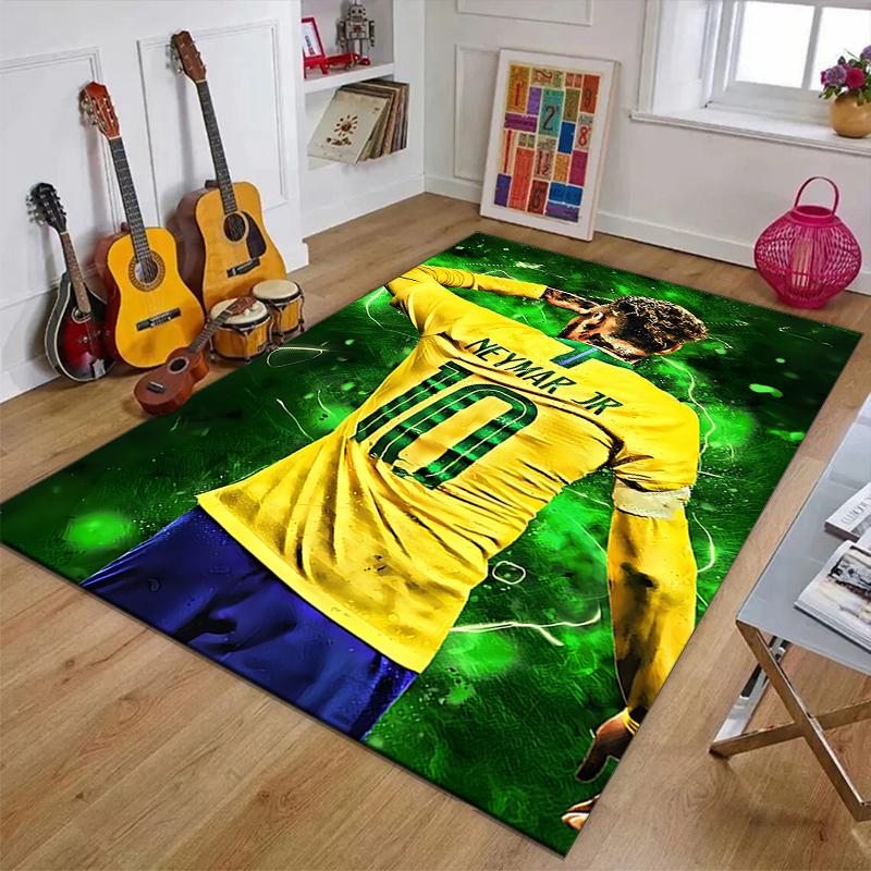 1pc Neymar17 Design Printed Area Rug Carpet for Bedroom Living Room Home Decor Rugs Mat Non Slip Mat Rug for Bedside