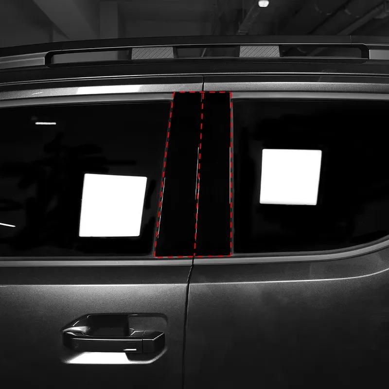 For Kia TASMAN 2025 2026 4PCS ABS B-pillar Sticker Cover Trim Exterior Accessories LHD/RHD