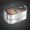 1PC Stainless Steel Sealed Insulated Box, Double-Layer Lunch Box That Students Can Heat In The Microwave At Work