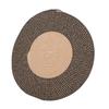 Round Jute Rug Reversible Retro Nordic Style Fashionable Area Rug Circle Carpet for Bedroom Hallway