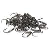 10Pcs Steel Fishing Hooks Barbed Swivel Carp Jig Fishhook Spring Hook with Hole Fishing Tackle