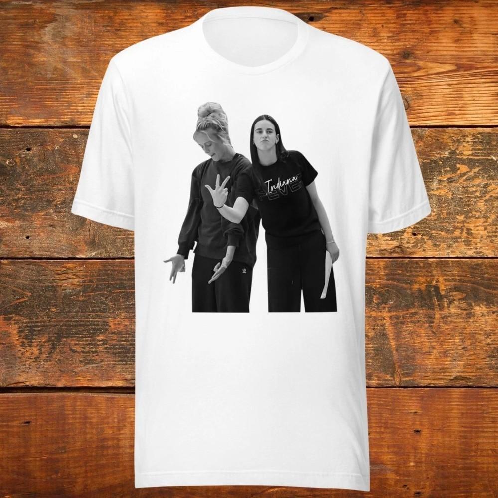 Кейтлин Кларк Софи Каннингем Винтажная футболка в стиле 90-х Hip Hop Fever S-4XL Унисекс Футболка S
