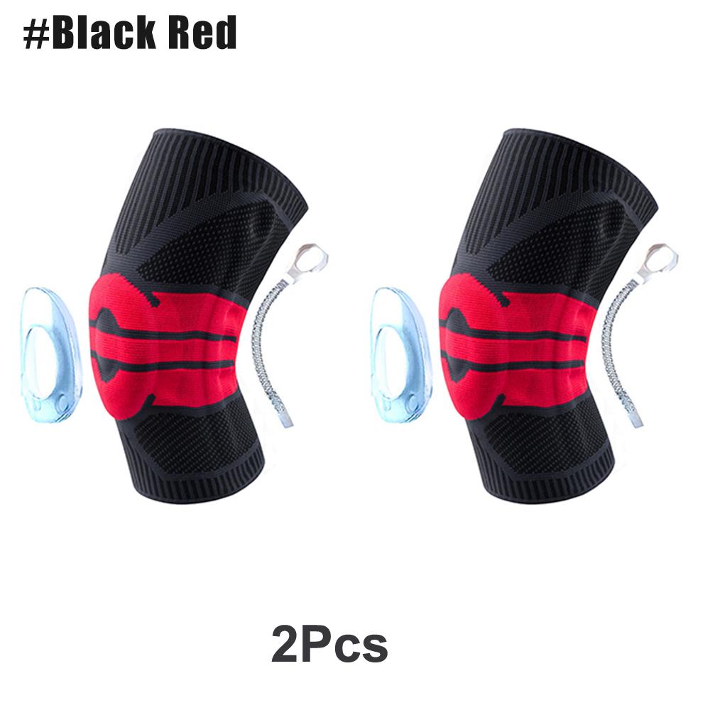 Ginocchiera Compressione con Supporto a Molla in Gel di Silicone per Menisco Strappato Artrite Corsa Stabilizzatore Rotula Uomo