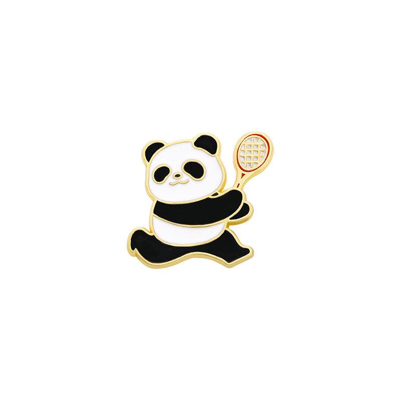 Chinese Games panda brooch table tennis diving badge cute animal shooting swimming commemorative sports badge