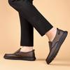 Men's Classic Loafers Brown Cowhide Business Leather Shoes Footwear Office Man Walking Shoes Wedding Party Dress Shoes Moccasins