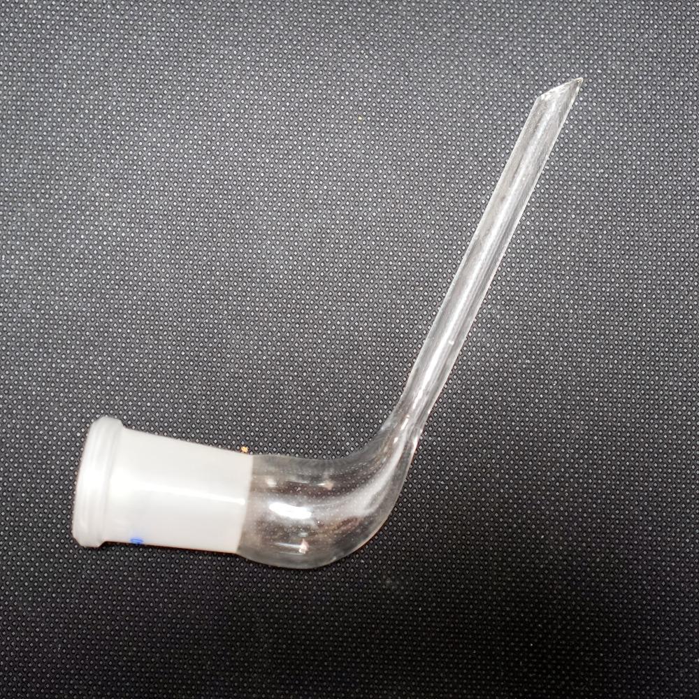 Tubo di Vetro Stelo Vapore Chimica Aria Tubo di Essiccazione Curvo per Applicazioni di Laboratorio