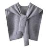 Autumn knitted shawl women's thin outer with small vest, spring and autumn knitted sweater with shoulder scarf