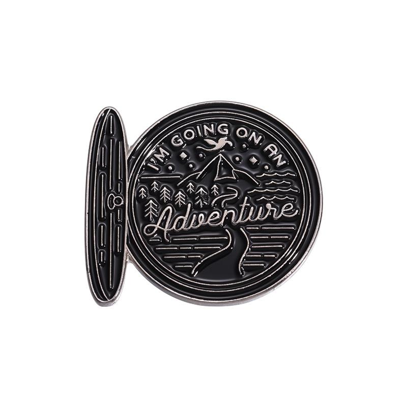 

Alloy Unique Brooch With Modern Graphic Design And Letter Elements For Trendy Accessorizing