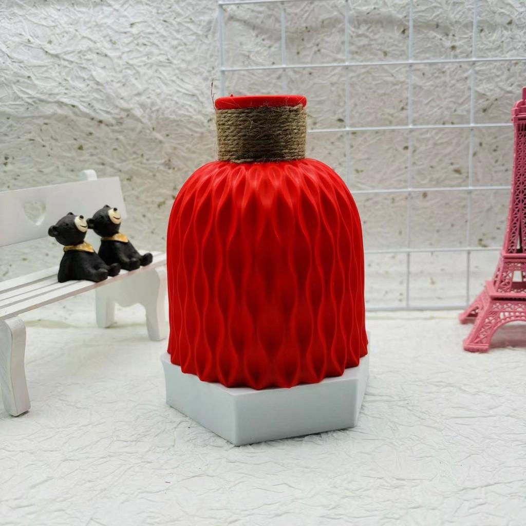 Pineapple Design Decorative Vase Plastic Flower Pot Table And Home Ornaments