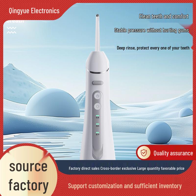 Portable Ultrasonic Water Flosser - Waterproof Handheld Teeth Cleaner