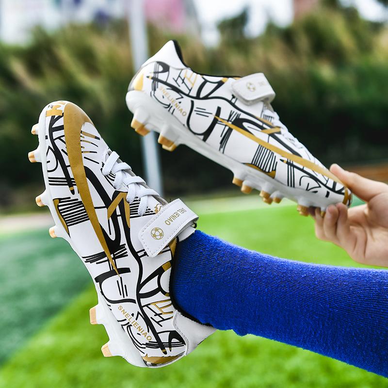 30-37 Cheap Kids Soccer Shoes Short Nails TF Long Nails Velcro AG Artificial Turf Training Youth Soccer Shoes