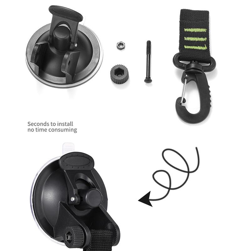 4Pcs Outdoor Suction Cup Anchor Securing Hook Tie Down Camping Tarp As Car Side