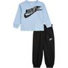 Nike Casual Sports Suit Sportswear FW24 On The Move Fashion Simple Comfortable Soft Long Sleeve Baby suits Blue Black IH0963-010