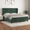 VidaXL Divan Bed and Mattress Dark Green 180x200cm Velvet 3129288