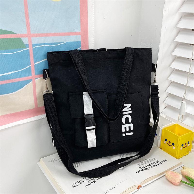 Literary bag women's 2025 Korean version of fashion women's multi-functional shoulder bag casual trend messenger bag tote bag