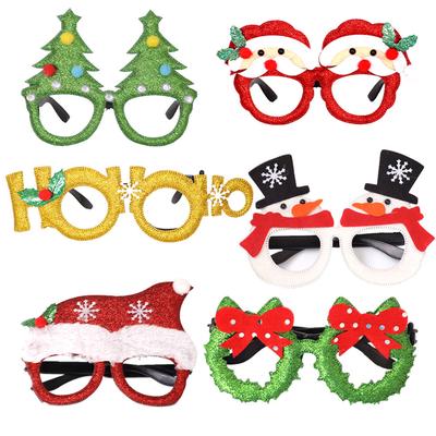 Regalo di Natale Giocattoli per bambini adulti Occhiali da pupazzo di neve di Babbo Natale Occhiali da decorazione natalizia