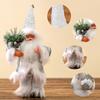Christmas Festives Santa Ornament 11Inch Fabric Figurine Holiday Decoration For Indoor Photography And Party Themes