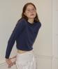 SALON DE YOHN Logo Basic Knit_ Navy