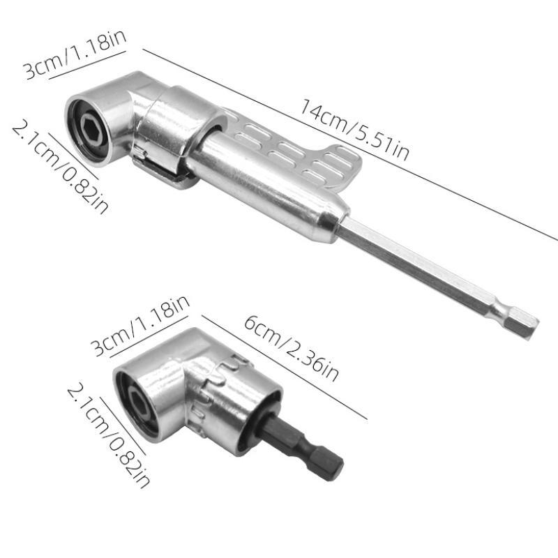 Portable 105° Right Angle Drill Bit Adapter 1/2Pcs Angled Screwdriver for Outdoor Tight Space Repair Work