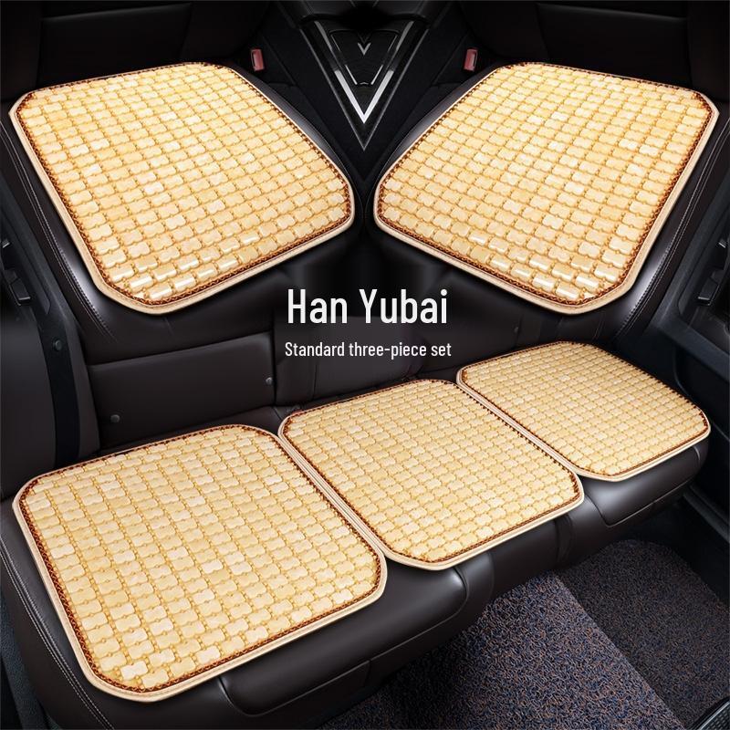 HANDUNYOU Resin Jade Summer Car Seat Cushion Set