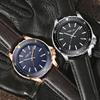 HELEI Mode Sport Quarz Uhr Datum Magnetisches Silikon Leuchtarmband Herren Leder Armbanduhr