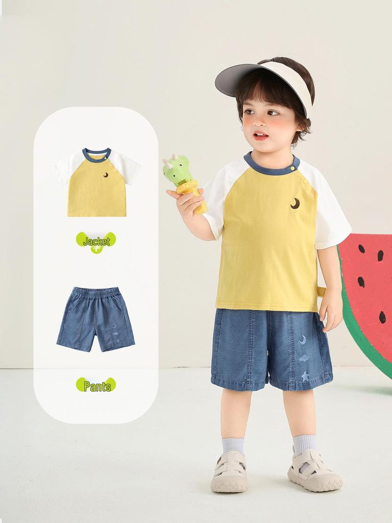 Kaka Panda Pure Cotton Short-Sleeve T-Shirt for Kids – Boys & Girls Summer Casual Top