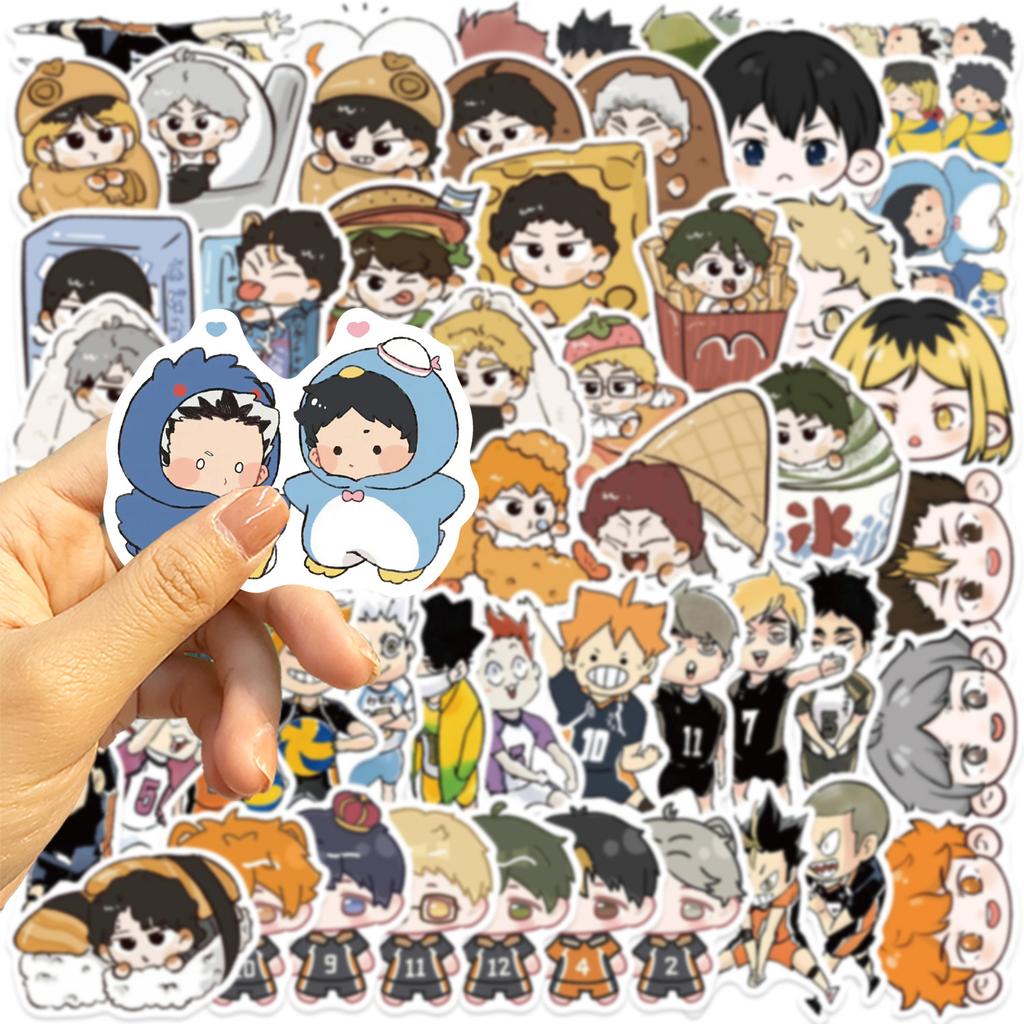 1050 Sztuk Siatkówka Haikyuu! Naklejki Graffiti Anime Na Telefon Butelkę Scrapbook Torbę Podróżną Naklejki Estetyczne DIY Kreatywne Prezenty