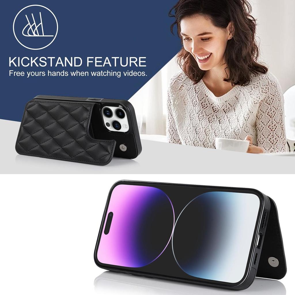 Fashion Magnetic Card Holder Flip Wallet Leather Case for iPhone 15 14 13 12 11 Pro Max 8 7Plus for Samsung S23 S22 S21 Ultra Plus A53 A14 A13 A12 A54