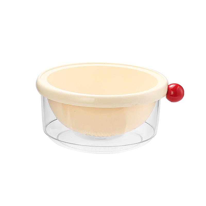 Food Drain Basket Double-Layer Fruit And Vegetable Washing Basket Home Kitchen Drainer Gadgets Accessories