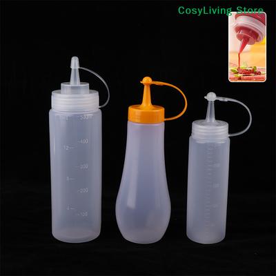 Knijpflessen voor Kruiden en Sauzen Ketchup Mosterd Salade BBQ Sauzen Olijfolie Dispenser 250-1000ml Keukengerei