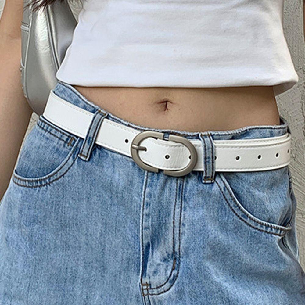 Versatile Pin Buckle Belt Women's Waist Belt Retro Trendy Waistband