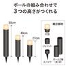Takasho Garden Light Hikari Innovation Interval Light Additional Light 1pc Black Outdoor Indirect Lighting Waterproof Bright Light Professional Grade