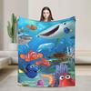 Findet Nemo Dorie Bruce Squirt Crush Decke Fleece Vintage Weiche Überwurfdecke für Zuhause Restaurant Ganzjahres