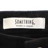 SOMETHING made in Japan COOL Capri pants S black stretch Women Used