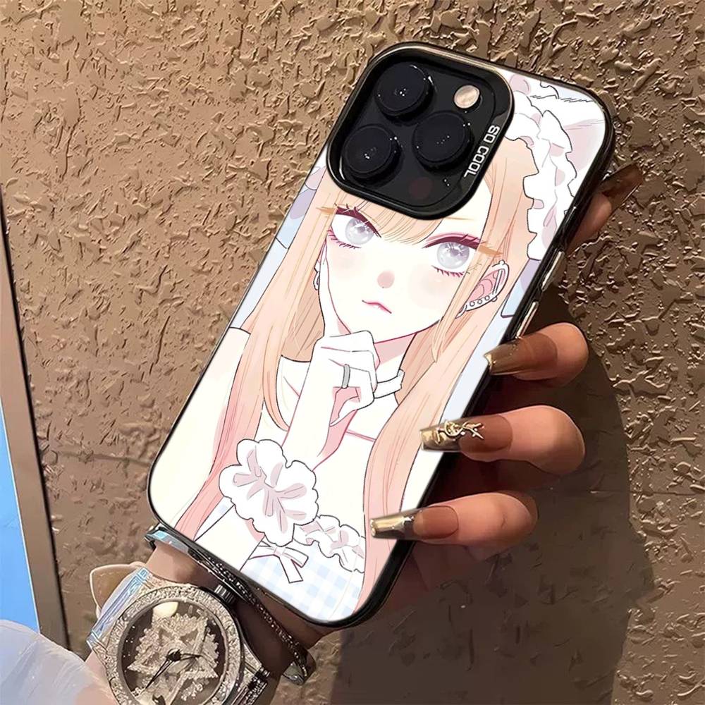 Anime My Dress Up Darling Phone Case For iPhone 16 15 14 13 12 11 Pro Max 17 Plus Colorful Cover