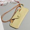 Hanging Neck Sunglass Organizer PU Leather Eyeglasses Holder Creative Sunglasses Case  Women