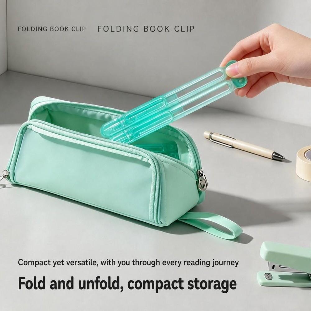 Transparent Book Page Clip Plastic Reading Book Clip New Book Page Holder Reading Accessories
